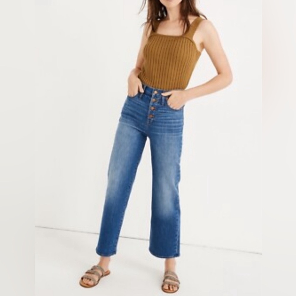 Madewell Slim Wide Leg Crop Jean